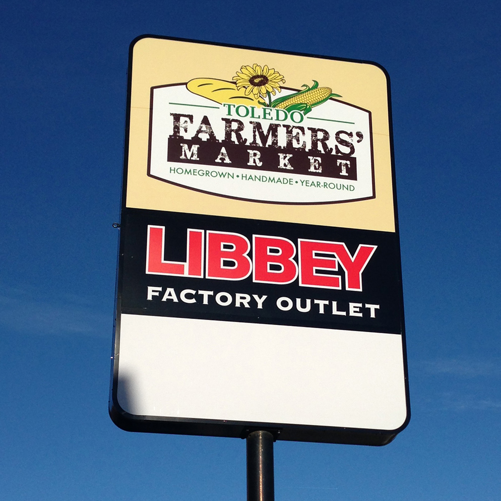 Sign at Toledo Farmers' Market